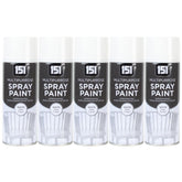 5X 151 White Matt Spray Paint 400ml Spray Paint